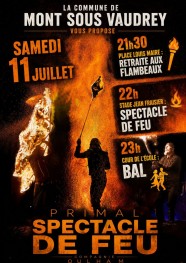 Retraite aux flambeaux + Spectacle de feu + Bal
