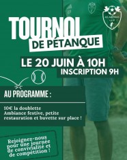 Tournoi de p�tanque