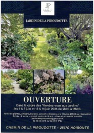 Ouverture du Jardin de la Piroudotte