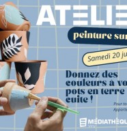 Atelier peinture sur pot
