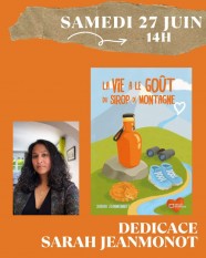D�dicace de Sarah Jeanmonot