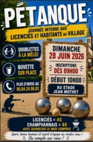 Tournoi de p�tanque