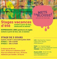 Stages peinture et argile