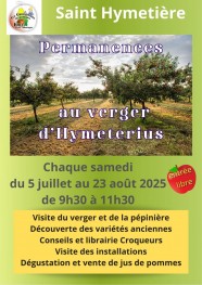 Permanences au Verger des Croqueurs de Pommes