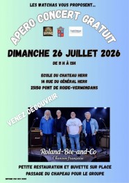 Ap�ro-concert avec Roland-B�e-and-Co