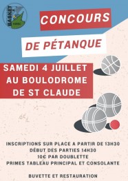 Concours de p�tanque