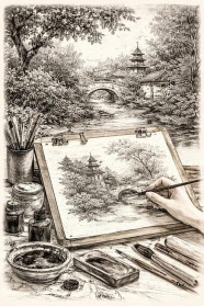 ATELIER DE DESSIN � L'ENCRE DE CHINE