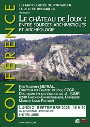 Conf�rence : Le ch�teau de Joux et l'arch�ologie