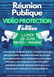 R�union Publique : Vid�o Protection