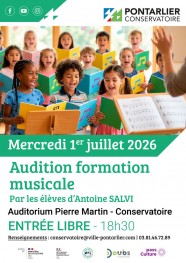Audition formation musicale