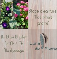 Stage d'�criture : Nos chers jardins