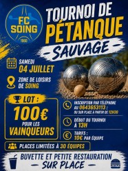 Tournoi de p�tanque sauvage