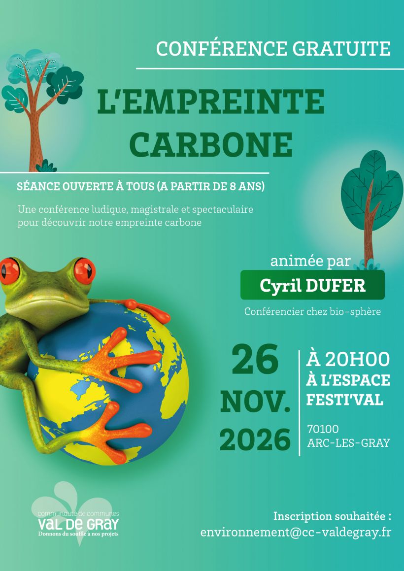 Conf�rence : Comprendre son empreinte carbone