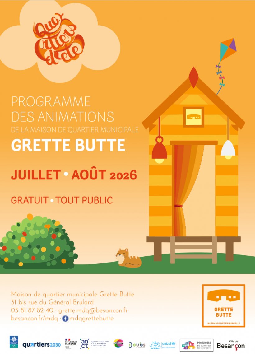 Animations de la Maison de quartier GRETTE-BUTTE