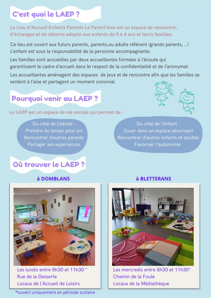 Lieu d'Accueil Enfants Parents La Parent'aise