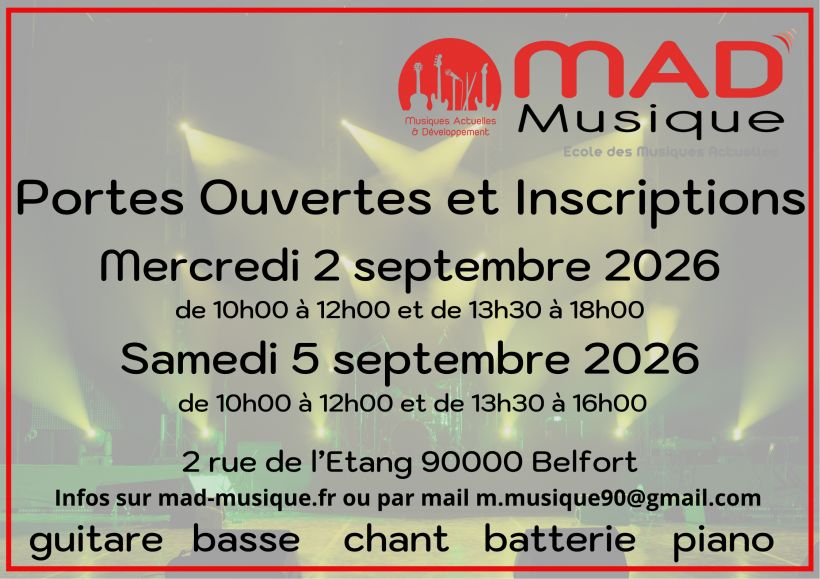 Portes Ouvertes Mad-Musique