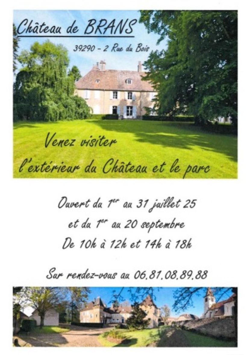 Visite de l'ext�rieur et du parc du ch�teau