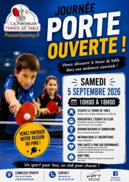 Porte ouverte Tennis de table