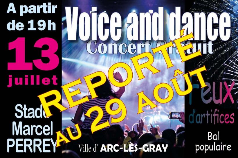 Feux d'artifices, concert, bal populaire