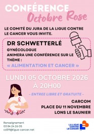 Octobre rose - conf�rence : alimentation et cancer