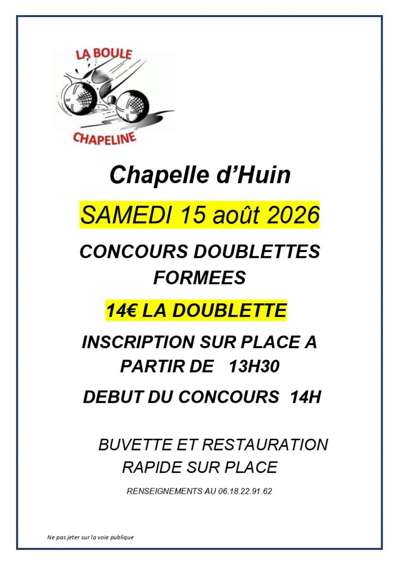 Concours de p�tanque