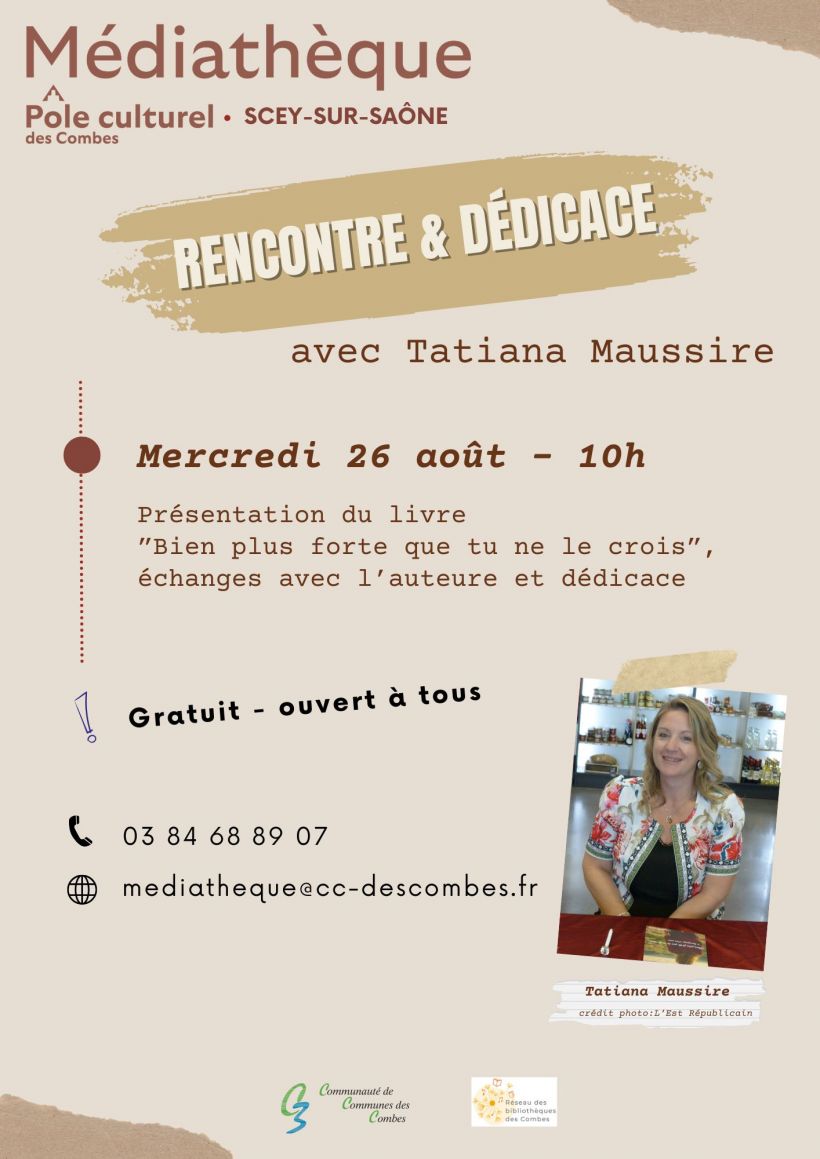Rencontre et D�dicace avec Tatiana Maussire