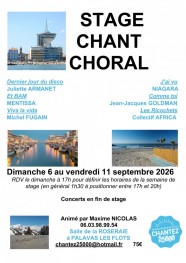 Stage de chant choral � Palavas-les-Flots