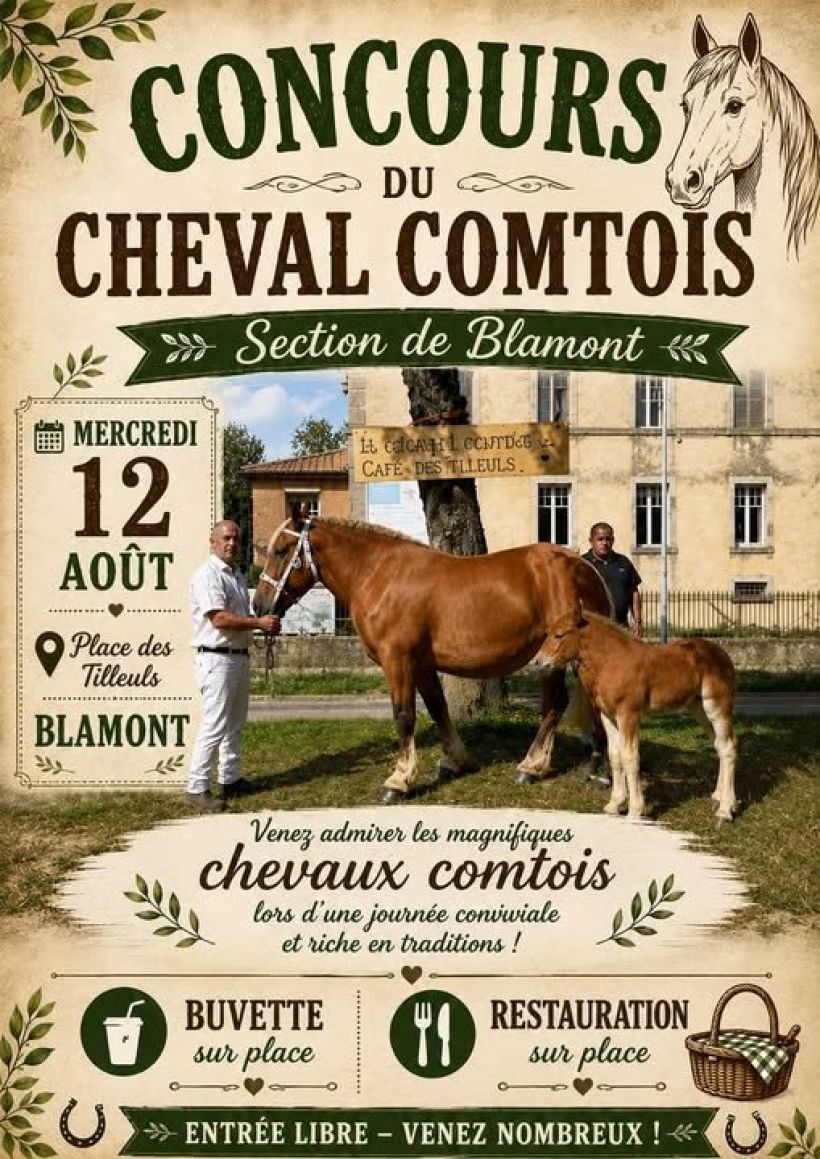 CONCOURS DU CHEVAL COMTOIS