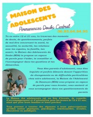 Permanences de la Maison des Adolescents