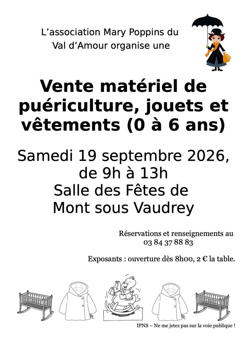 vente mat�riel de pu�riculture, jouets et v�tements