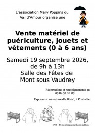 vente mat�riel de pu�riculture, jouets et v�tements