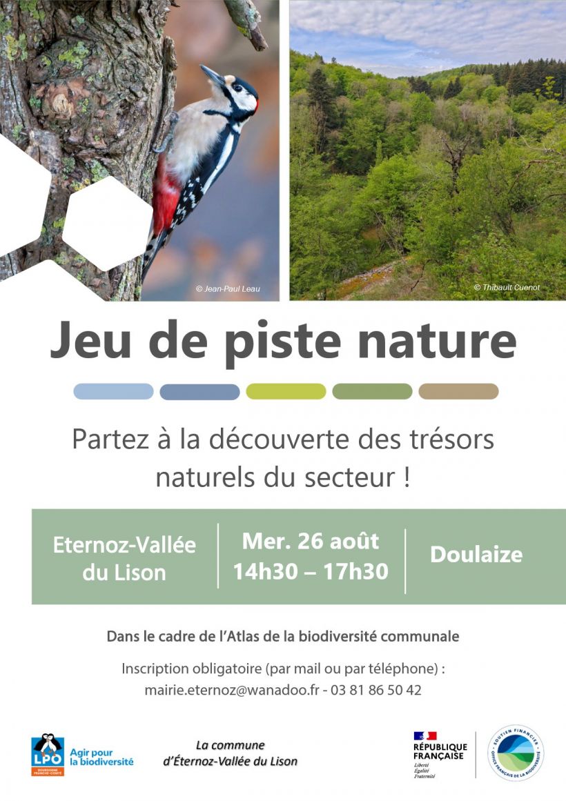 JEU DE PISTE NATURE