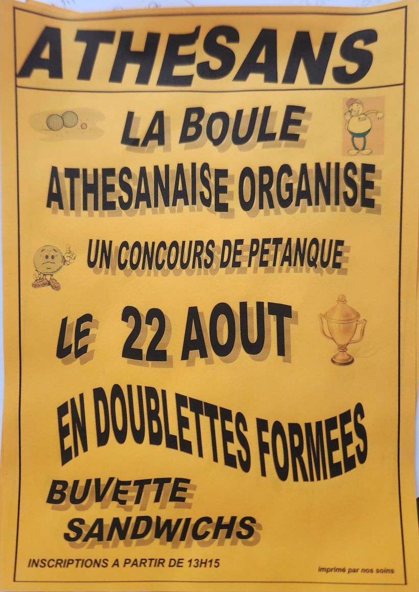 Concours de p�tanque