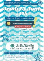 �lection prix litt�raire �toiles Bleues