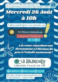 �lection prix litt�raire �toiles Bleues