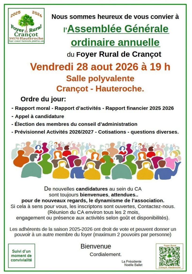 Assembl�e G�n�rale du FOYER RURAL