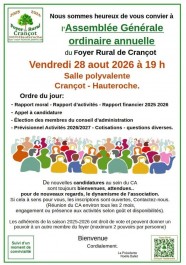 Assembl�e G�n�rale du FOYER RURAL