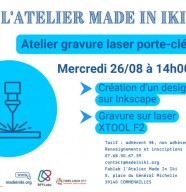 Atelier gravure laser d'un porte-cl�s