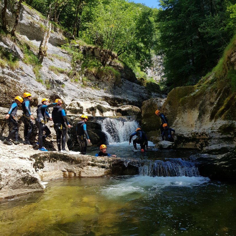 Canyoning dans les gorges de Malvaux