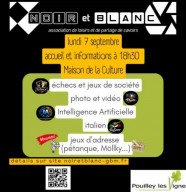 Reprise des activit�s de Noir et Blanc