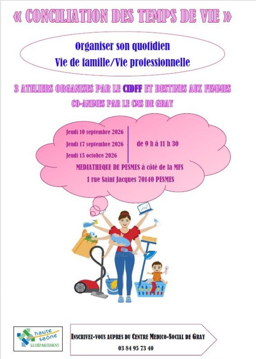 Ateliers : Conciliation des temps de vie