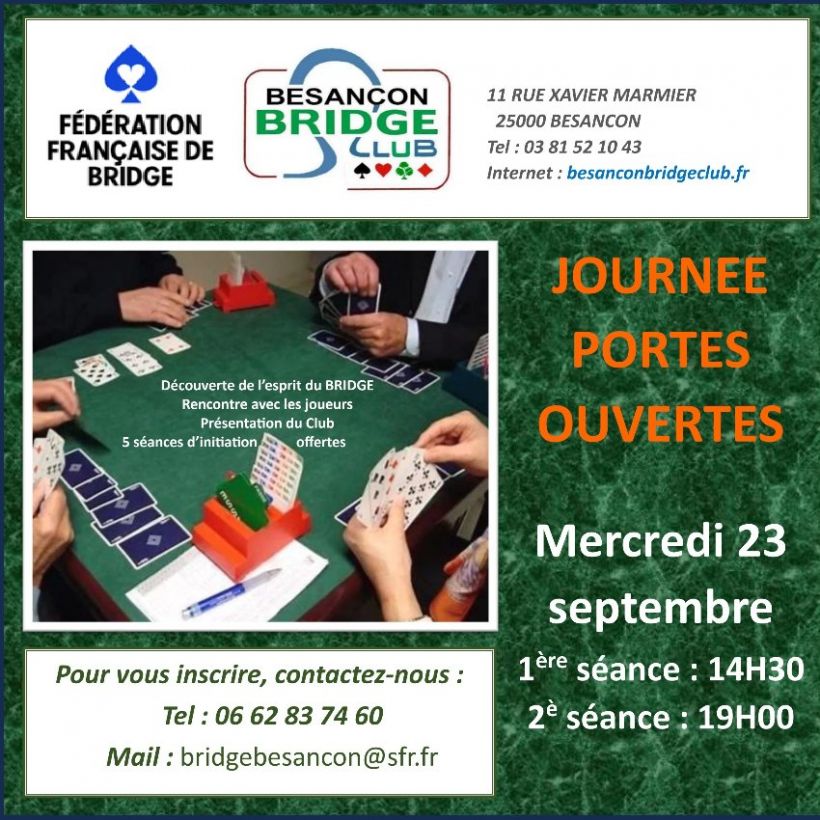 Portes Ouvertes du Besan�on Bridge Club