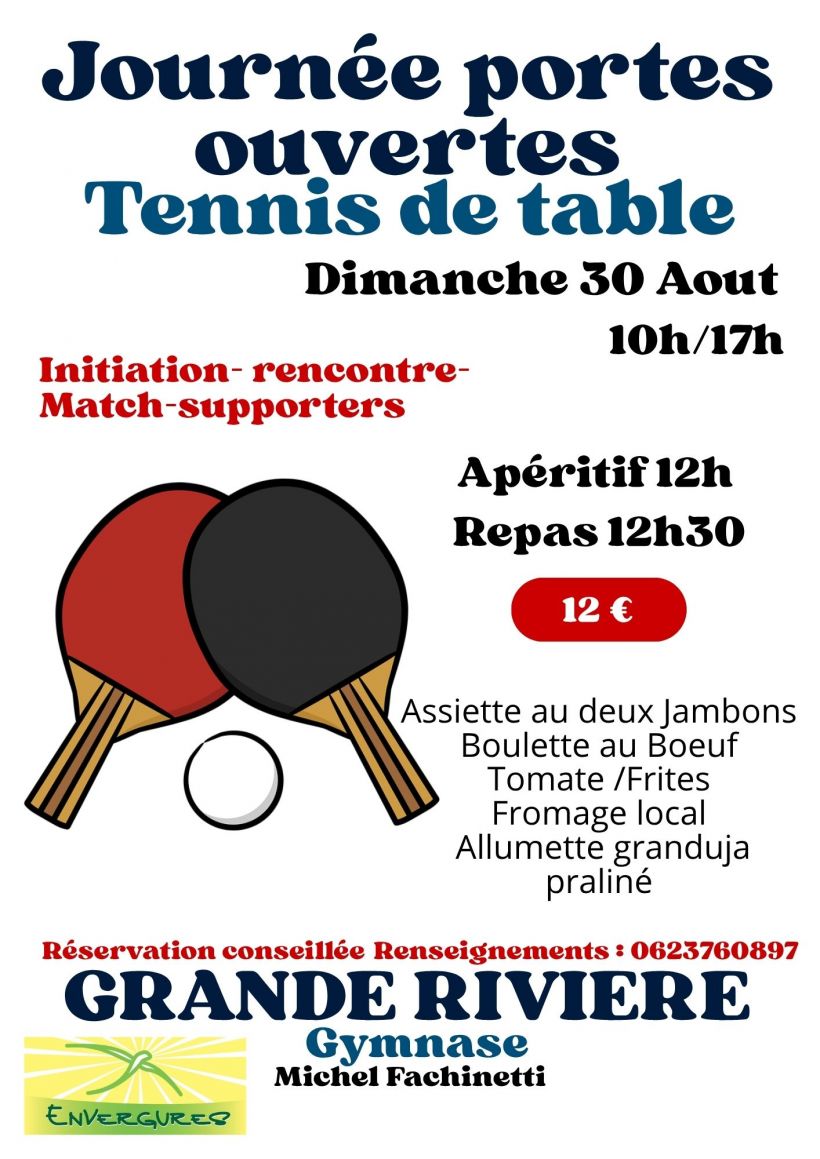 Portes ouvertes Tennis de Table