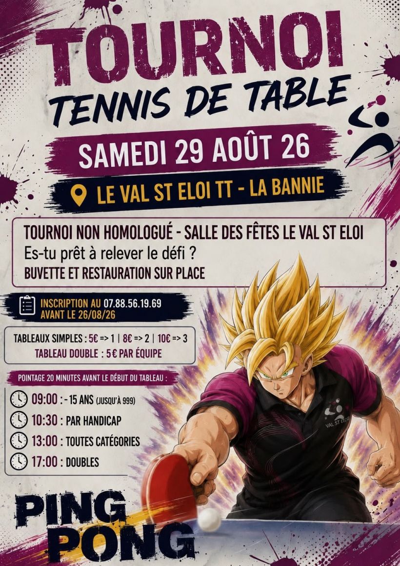 Tournoi de tennis de table