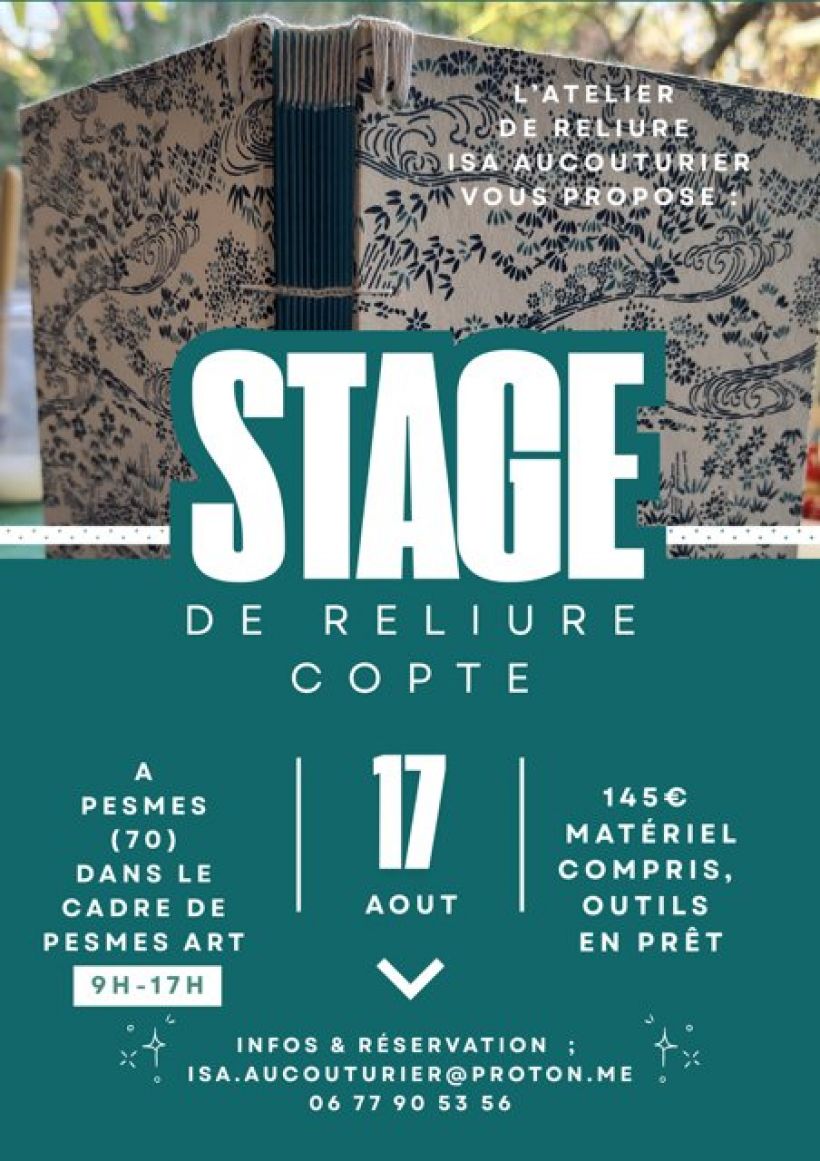 Stage de reliure copte