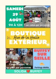 Ouverture de la boutique �ph�m�re solidaire