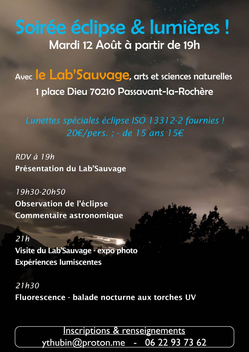 Soir�e �clipse et lumi�re