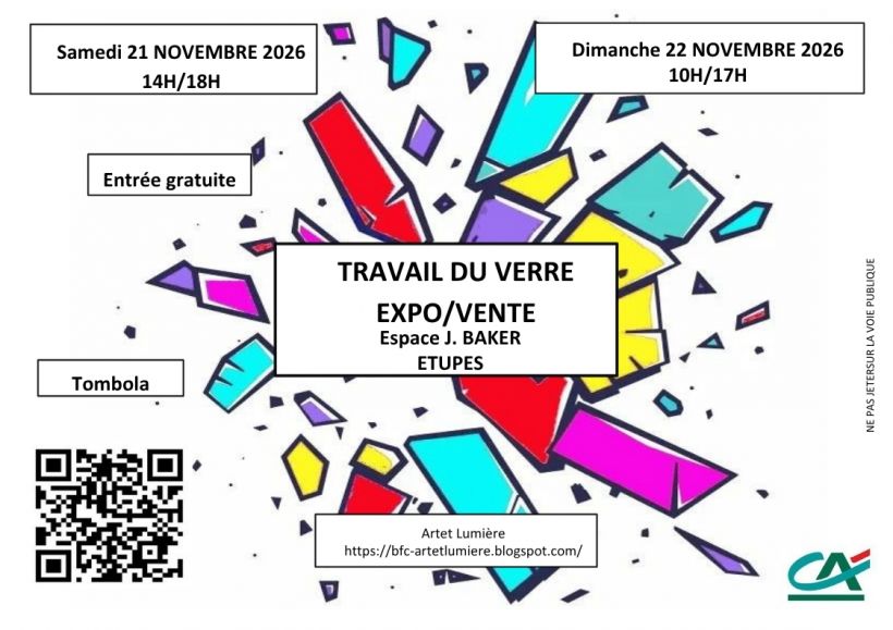 Exposition-vente travail du verre