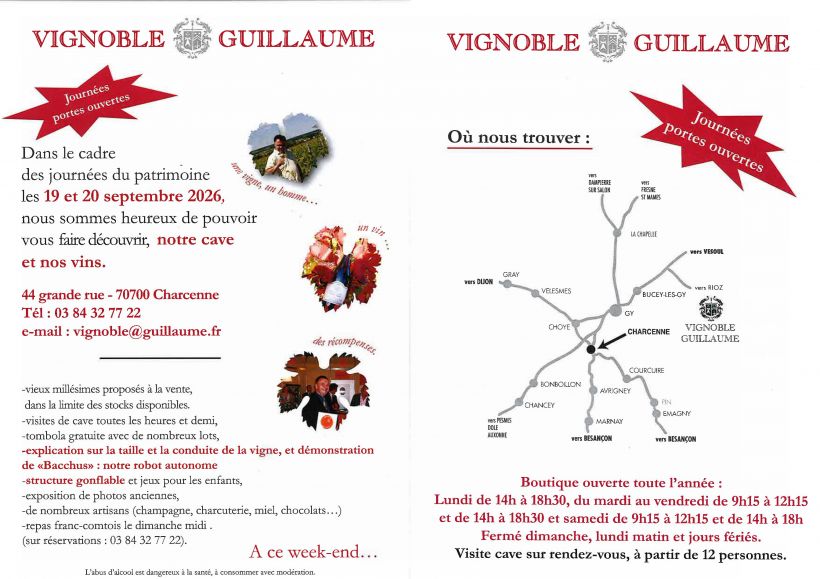 Journ�es du Patrimoine au Vignoble guillaume