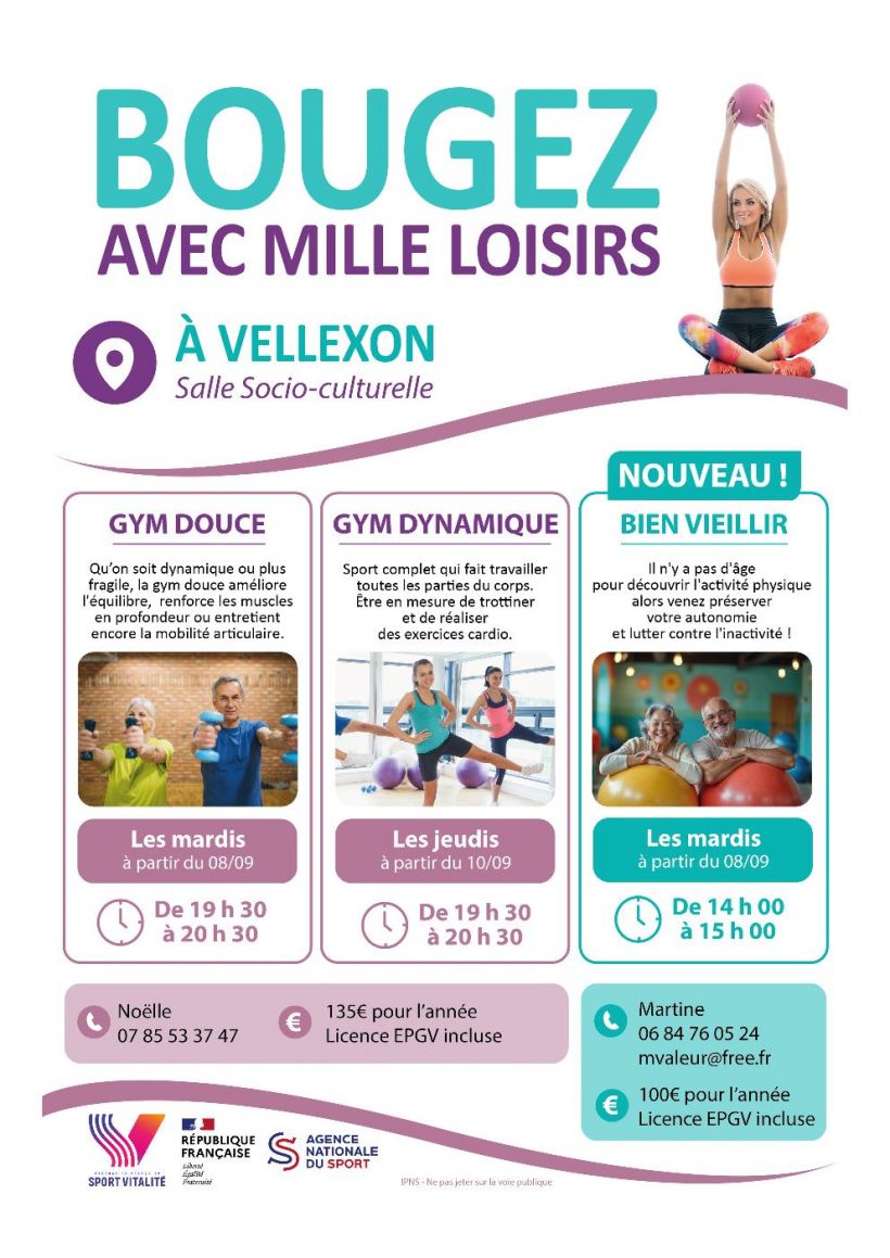 Gym douce, dynamique et Bien vieillir